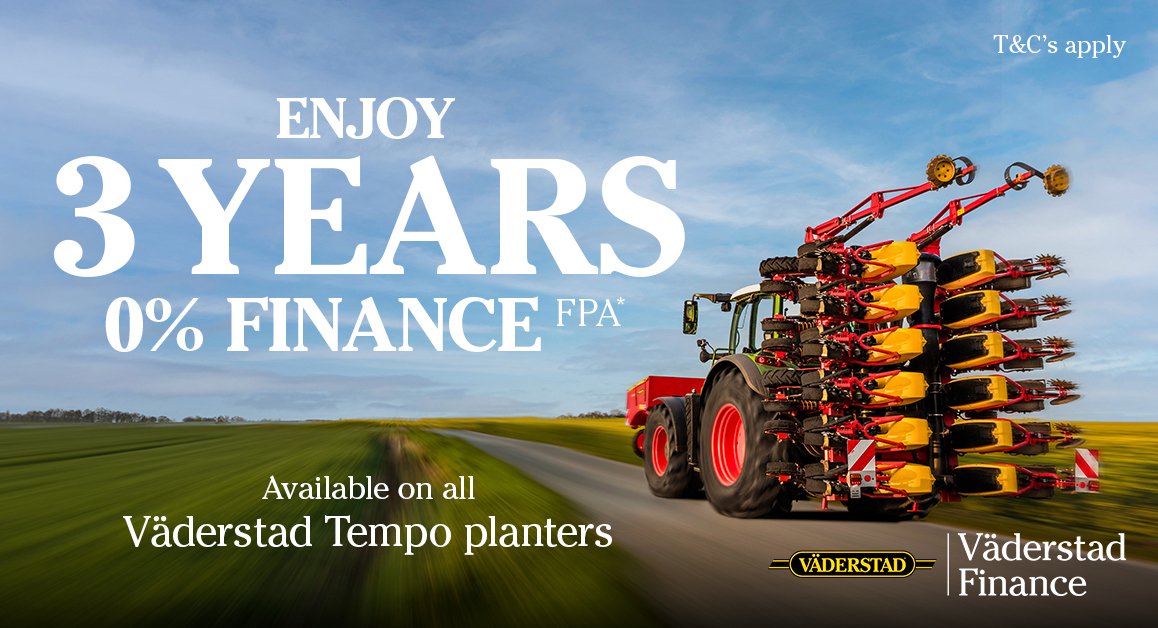 3 Years 0% Finance on ALL Tempo Planters & Front Hoppers!